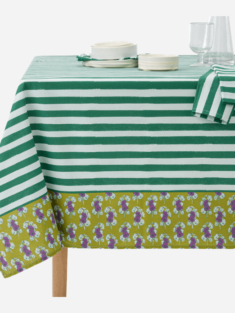 Image may contain: Tablecloth, Home Decor, and Linen