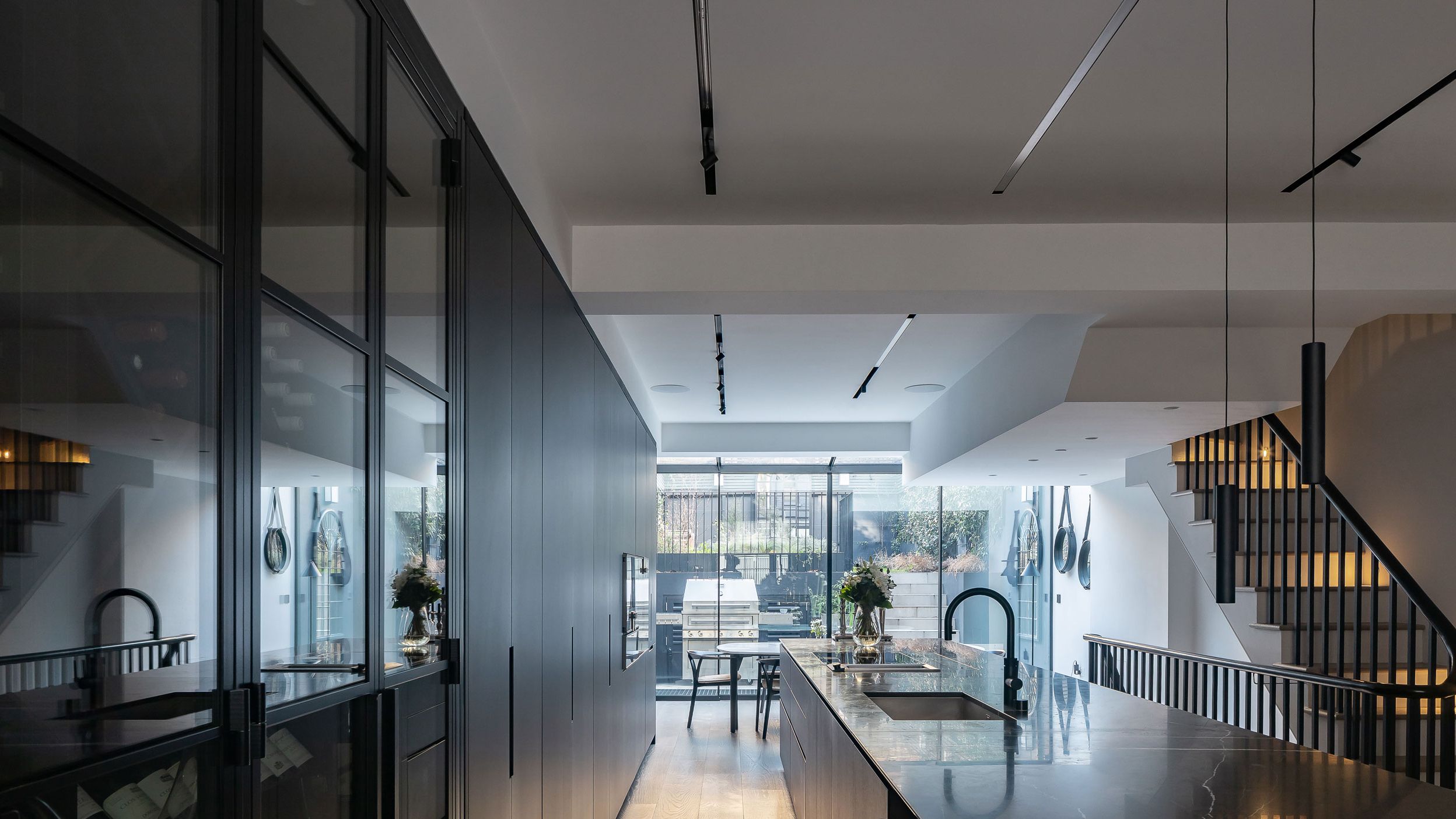 Image may contain: Indoors, Interior Design, Floor, Chair, Furniture, Architecture, Building, Dining Room, and Dining Table