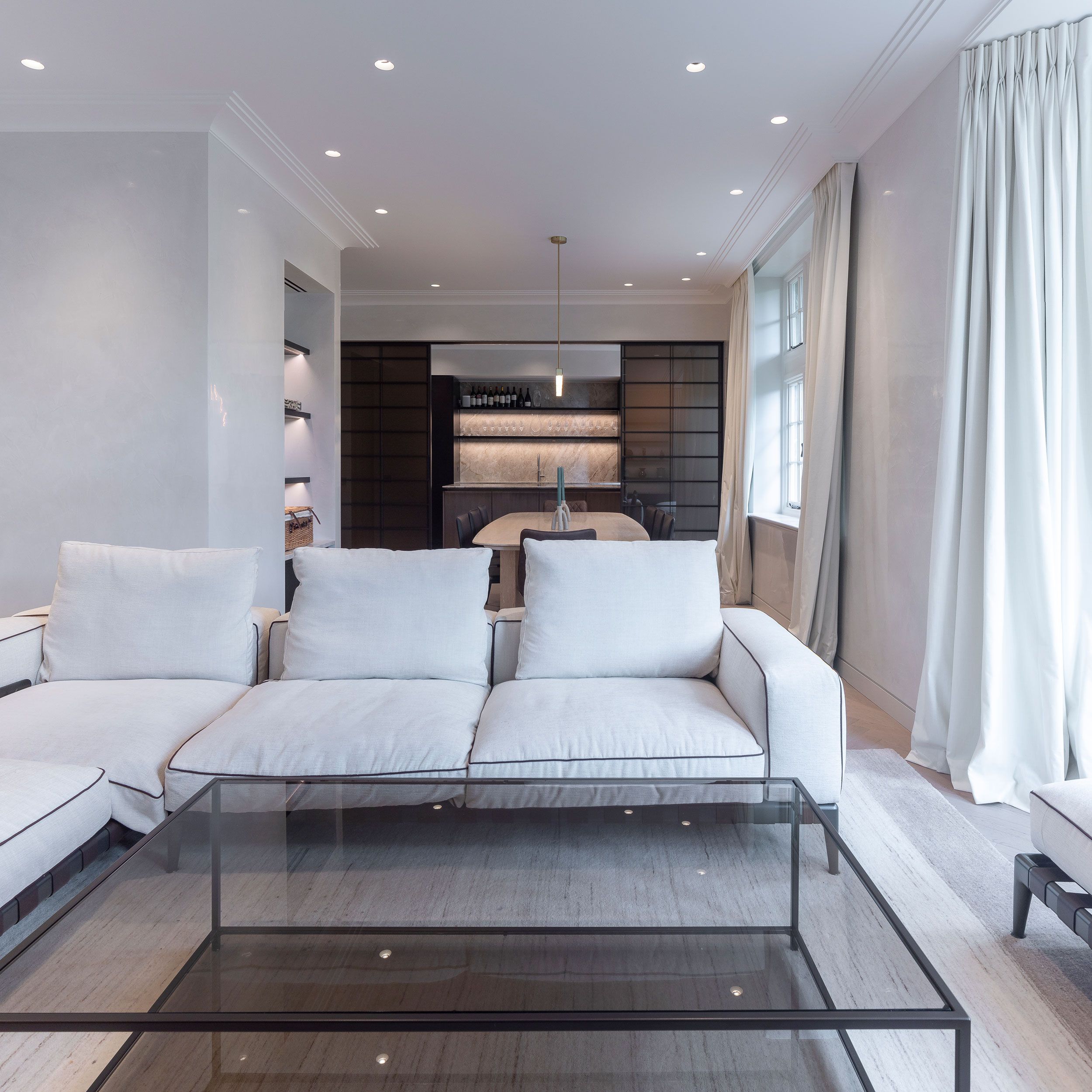 Image may contain: Home Decor, Couch, Furniture, Indoors, Interior Design, Architecture, Building, Living Room, and Room