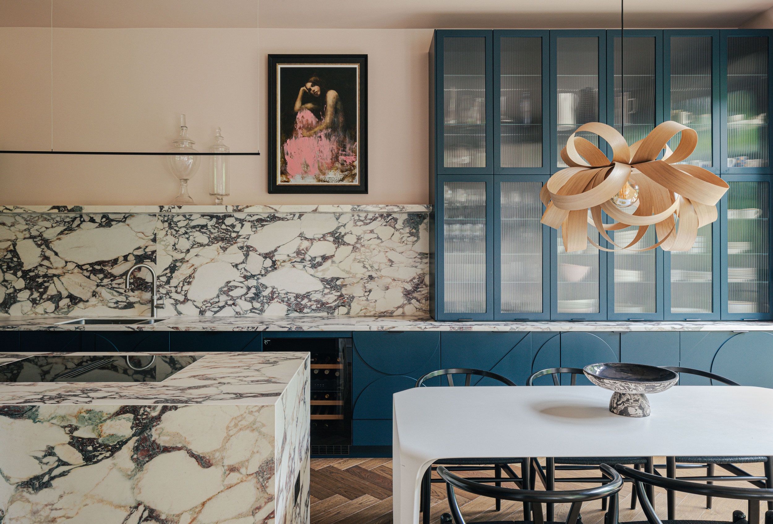 Image may contain: Architecture, Building, Dining Room, Dining Table, Furniture, Indoors, Room, Table, and Interior Design