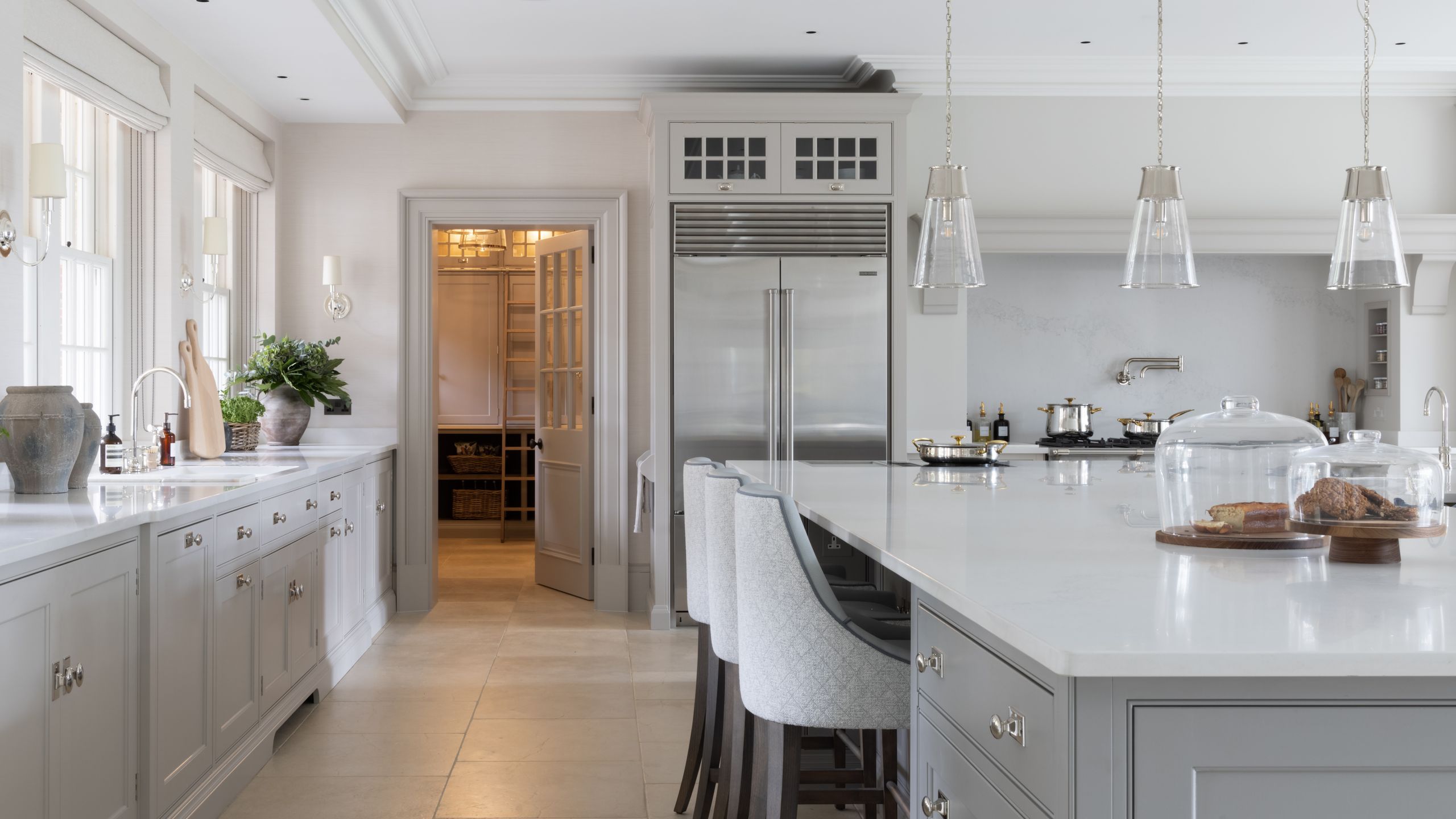 Image may contain: Indoors, Interior Design, Kitchen, Architecture, Building, Dining Room, Dining Table, Furniture, and Room