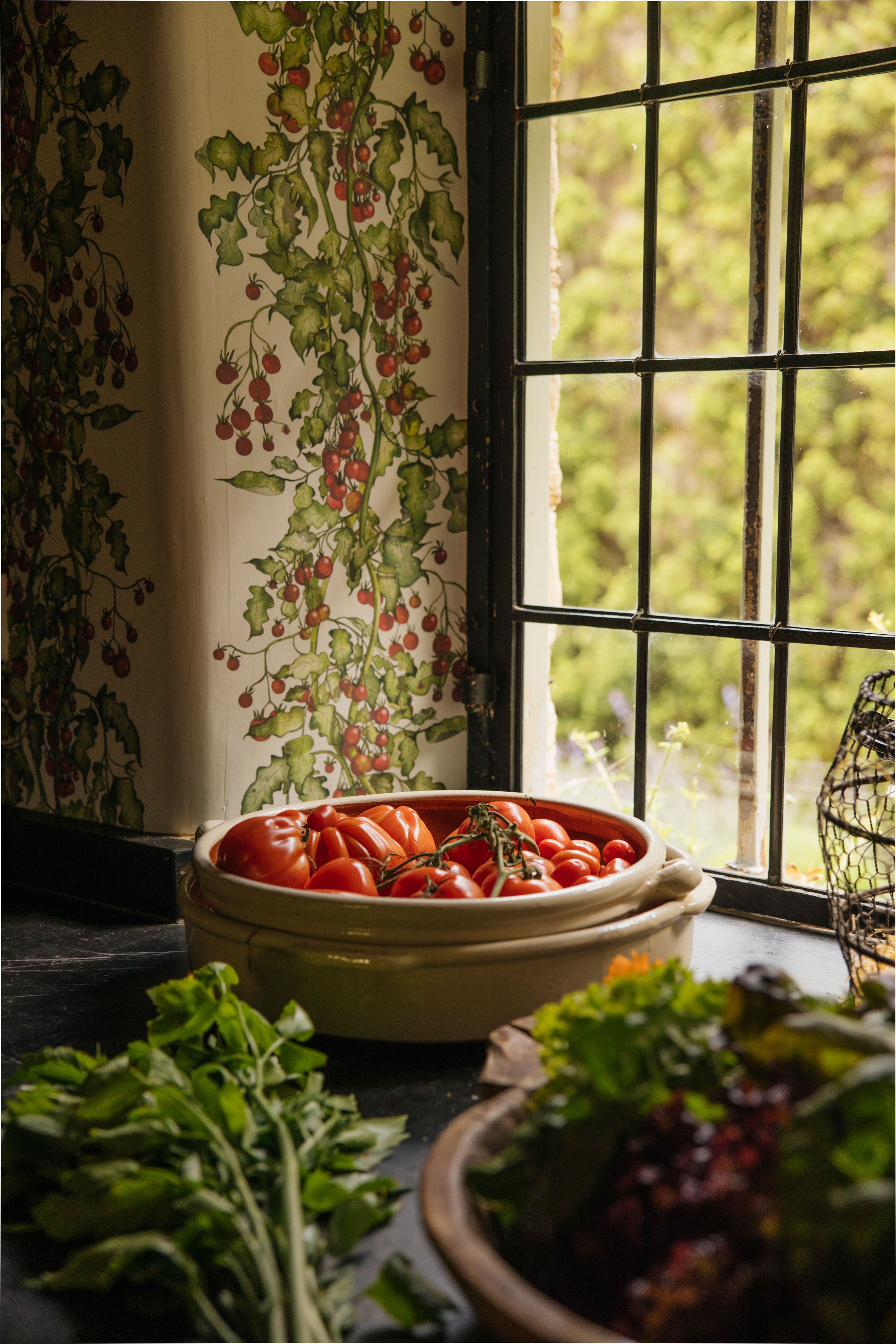 Image may contain: Window, Food, Food Presentation, Windowsill, Meal, Herbal, Herbs, and Plant