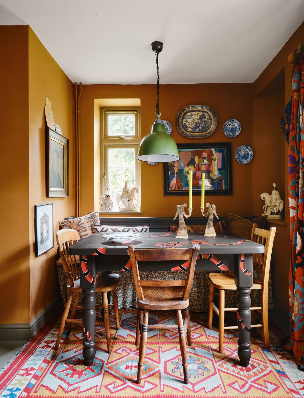 Image may contain Furniture Table Architecture Building Dining Room Dining Table Indoors Room and Interior Design