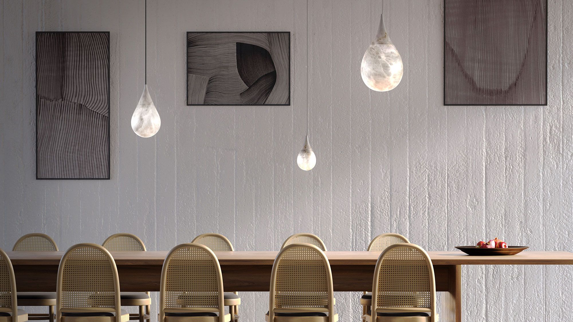 Image may contain: Architecture, Building, Dining Room, Dining Table, Furniture, Indoors, Room, Table, and Interior Design