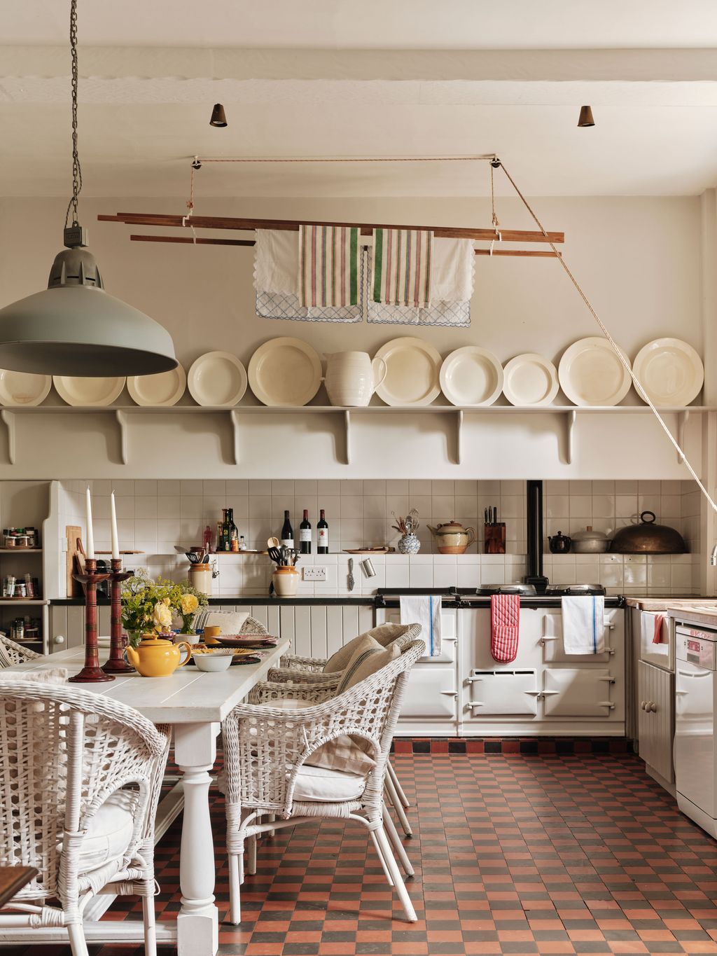 Image may contain Architecture Building Dining Room Dining Table Furniture Indoors Room Table and Interior Design