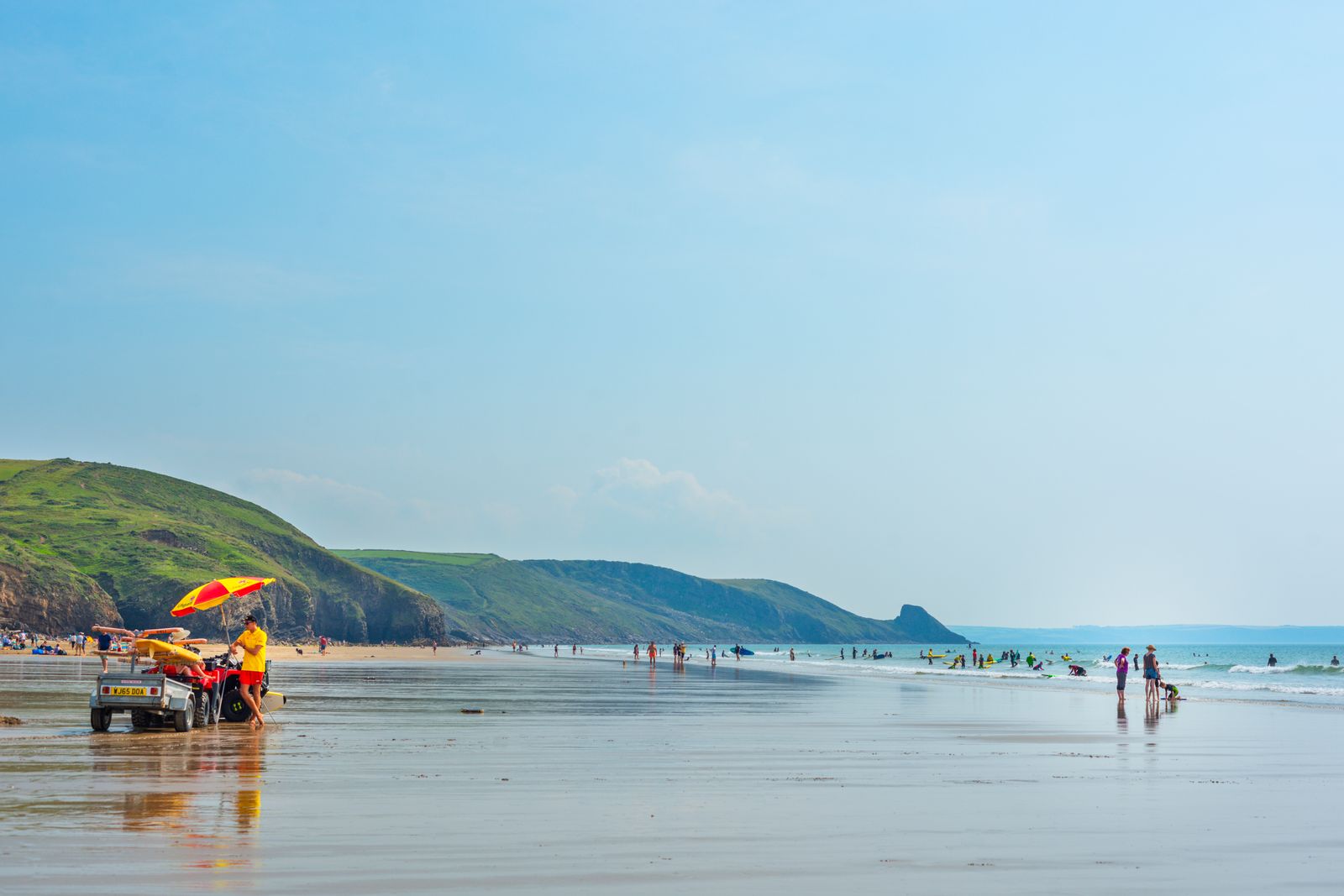 Image may contain Beach Coast Nature Outdoors Sea Shoreline Water Person Scenery Landscape Horizon and Sky