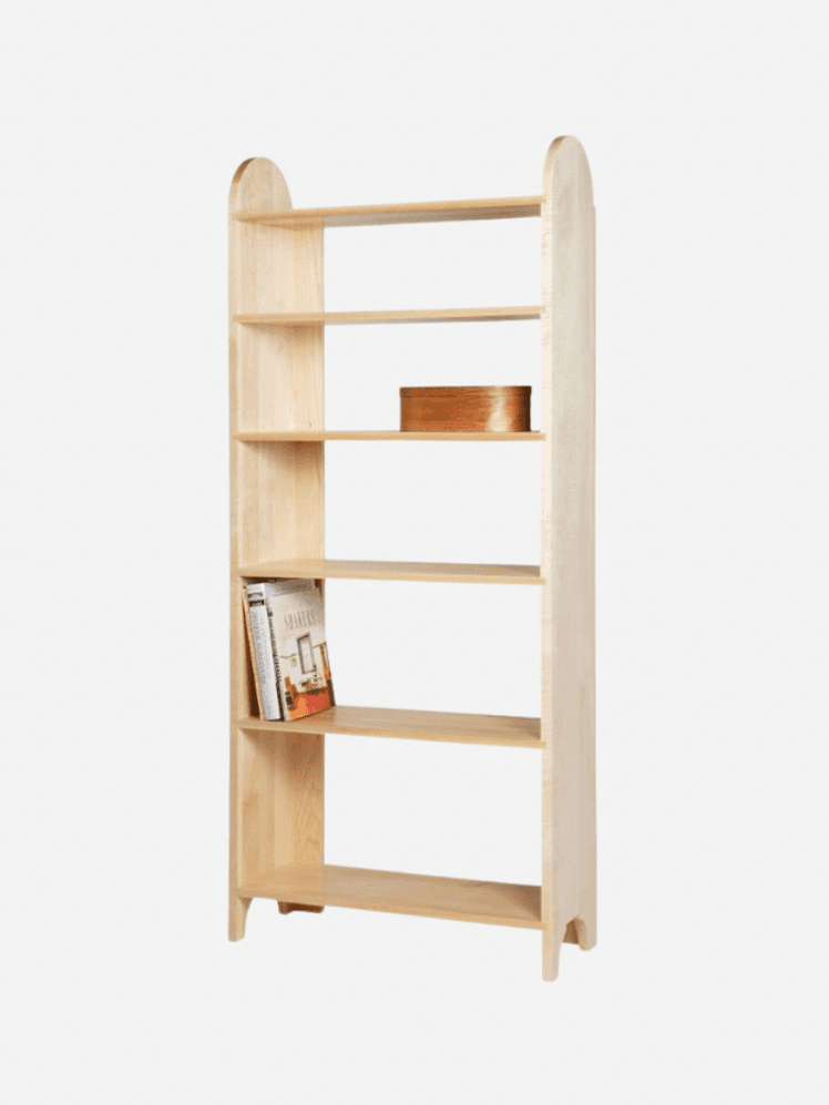 Image may contain Shelf Furniture Wood and Bookcase