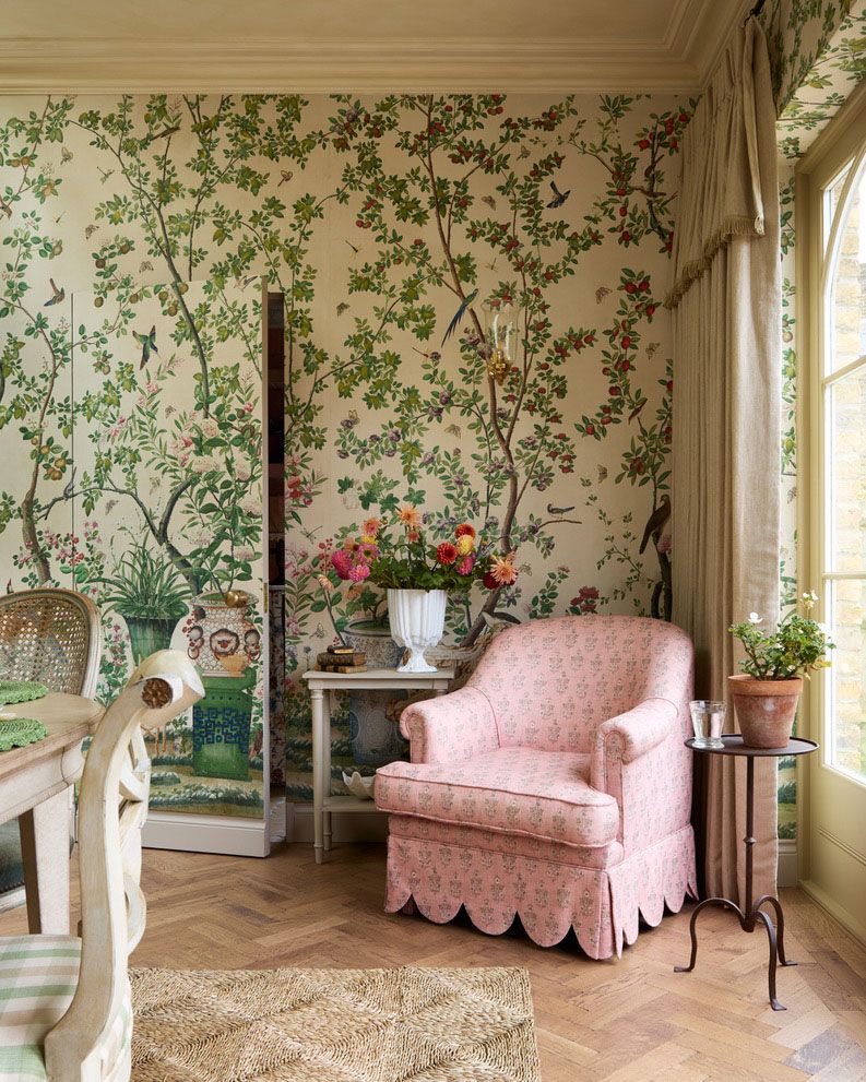 Image may contain: Indoors, Interior Design, Home Decor, Plant, Rug, Cup, Desk, Furniture, Table, Architecture, and Building