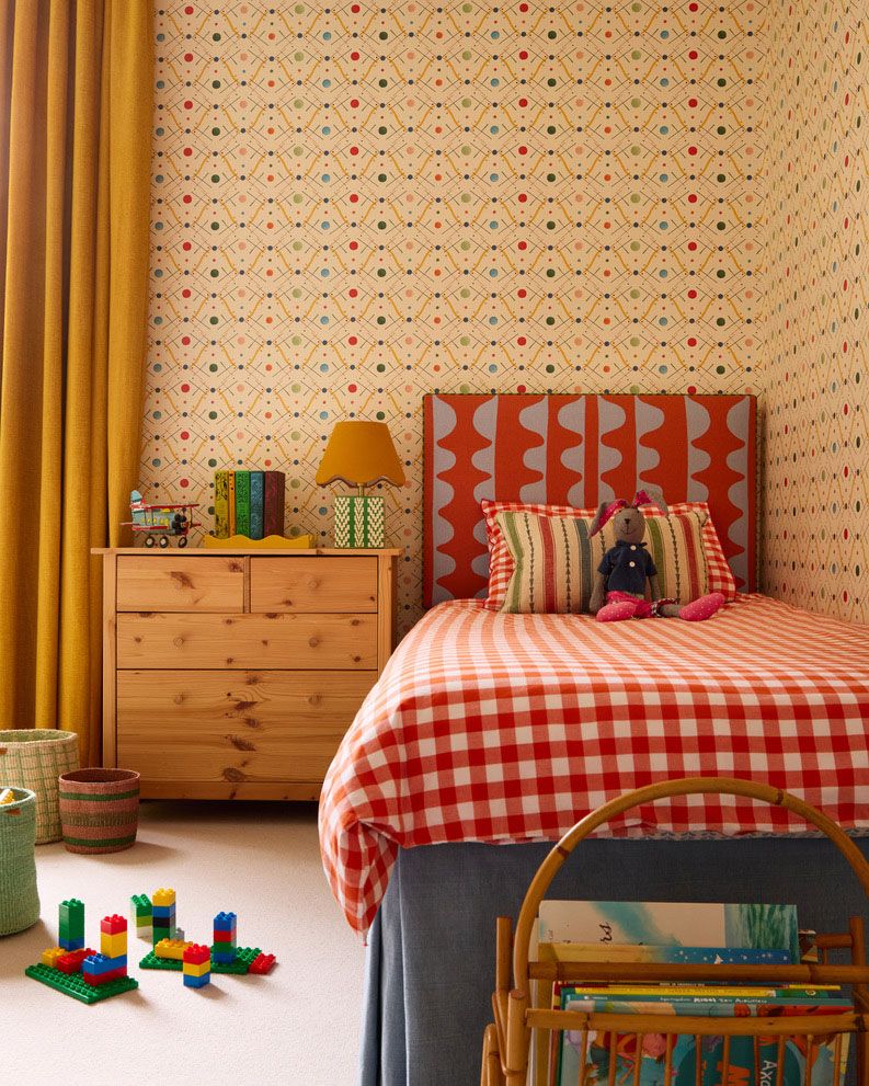 Image may contain: Toy, Indoors, Interior Design, Lamp, Furniture, Bed, Home Decor, Bedroom, and Room