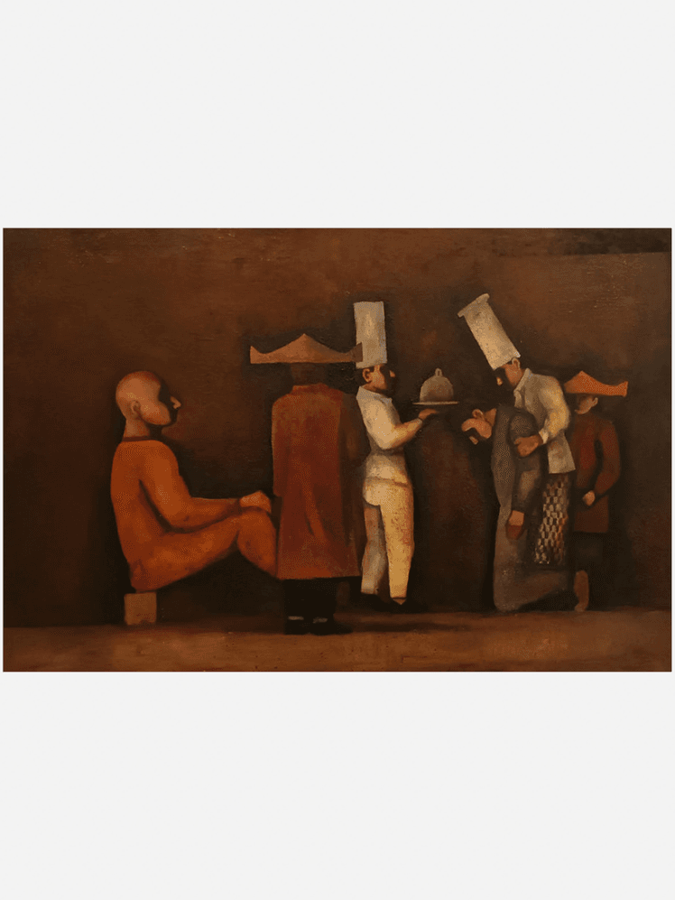 Image may contain: Art, Painting, Cross, Symbol, Child, Person, and Adult