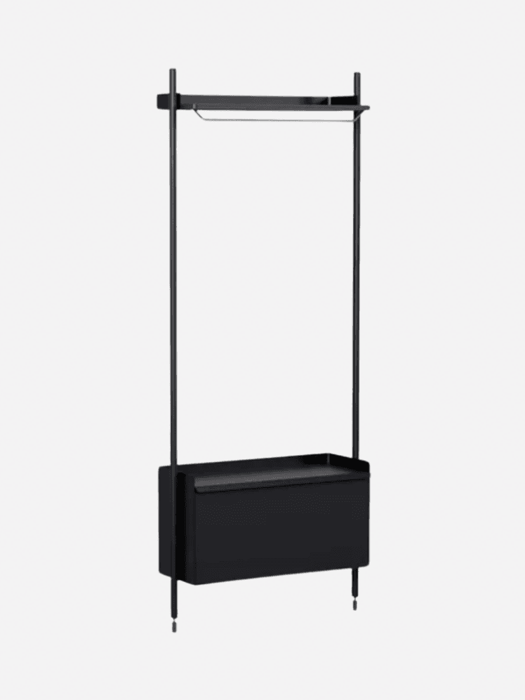 Image may contain: Electronics, Screen, Projection Screen, Furniture, and Shelf