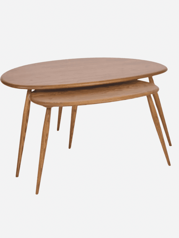 Image may contain: Coffee Table, Furniture, Table, Dining Table, Plywood, Wood, and Desk