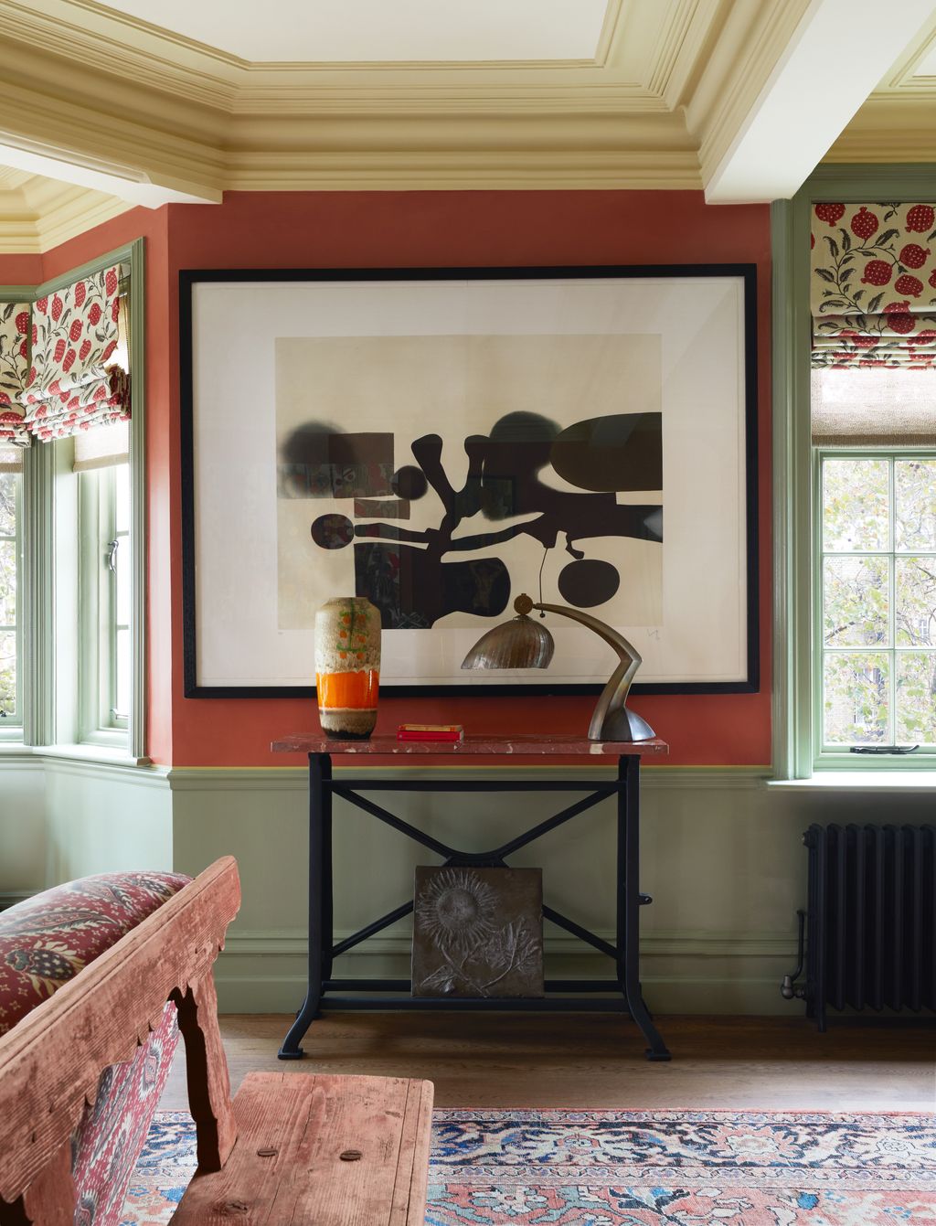 Image may contain Indoors Interior Design Art Painting Home Decor Rug Architecture Building and Furniture