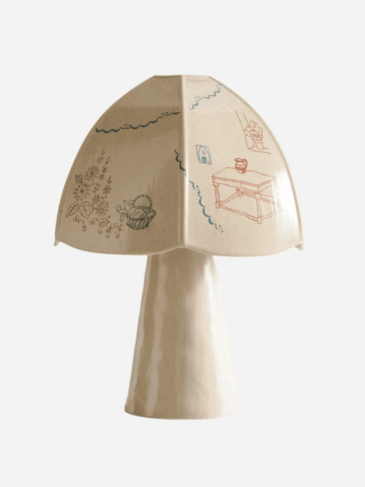 Image may contain: Lamp, Lampshade, and Table Lamp