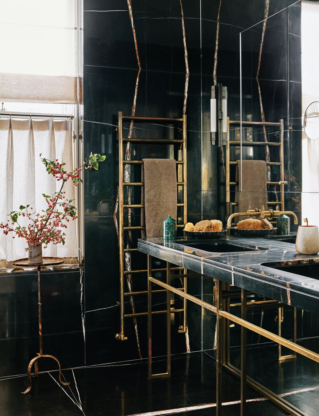 Image may contain Indoors Interior Design Flower Flower Arrangement Plant Ikebana Person and Sink