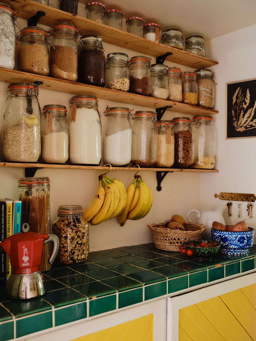 Image may contain Shelf Art Painting Pantry Bread Food Banana Fruit Plant Produce Appliance and Device