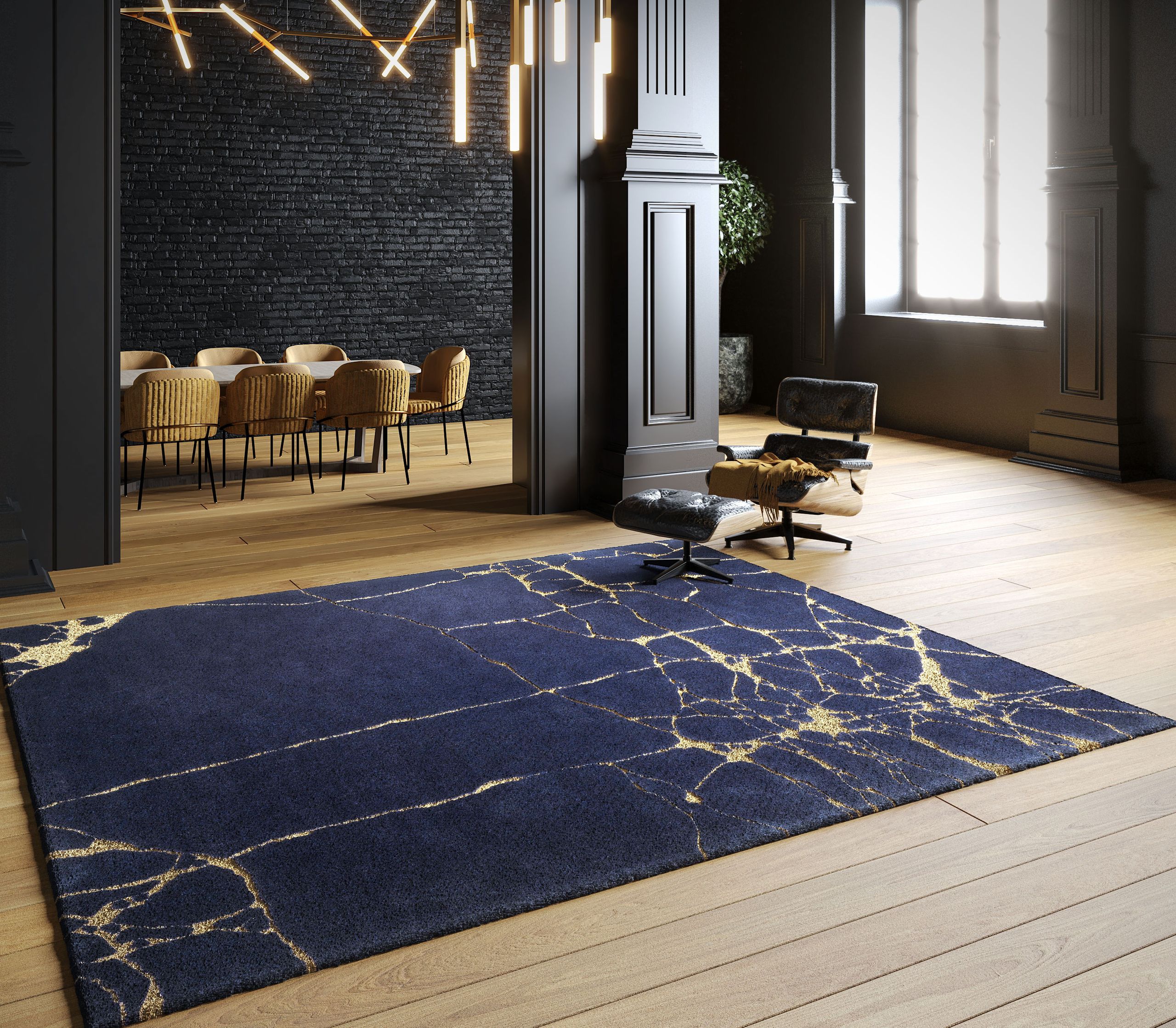 Image may contain: Home Decor, Rug, Chair, Furniture, and Plant