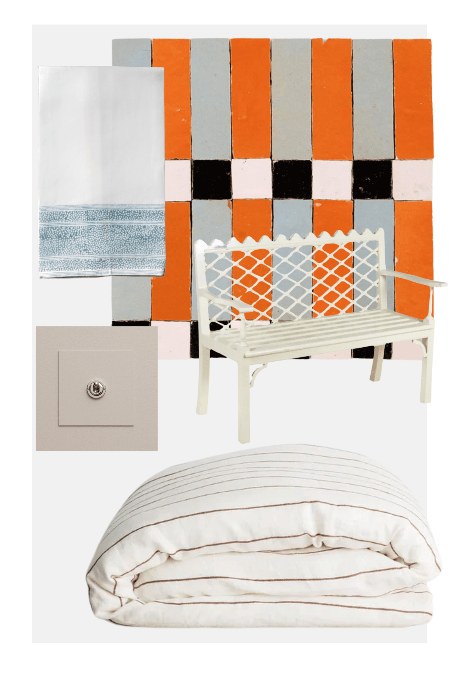 Image may contain Cushion Home Decor Linen Canvas Furniture Pillow Bench Indoors Interior Design and Blanket