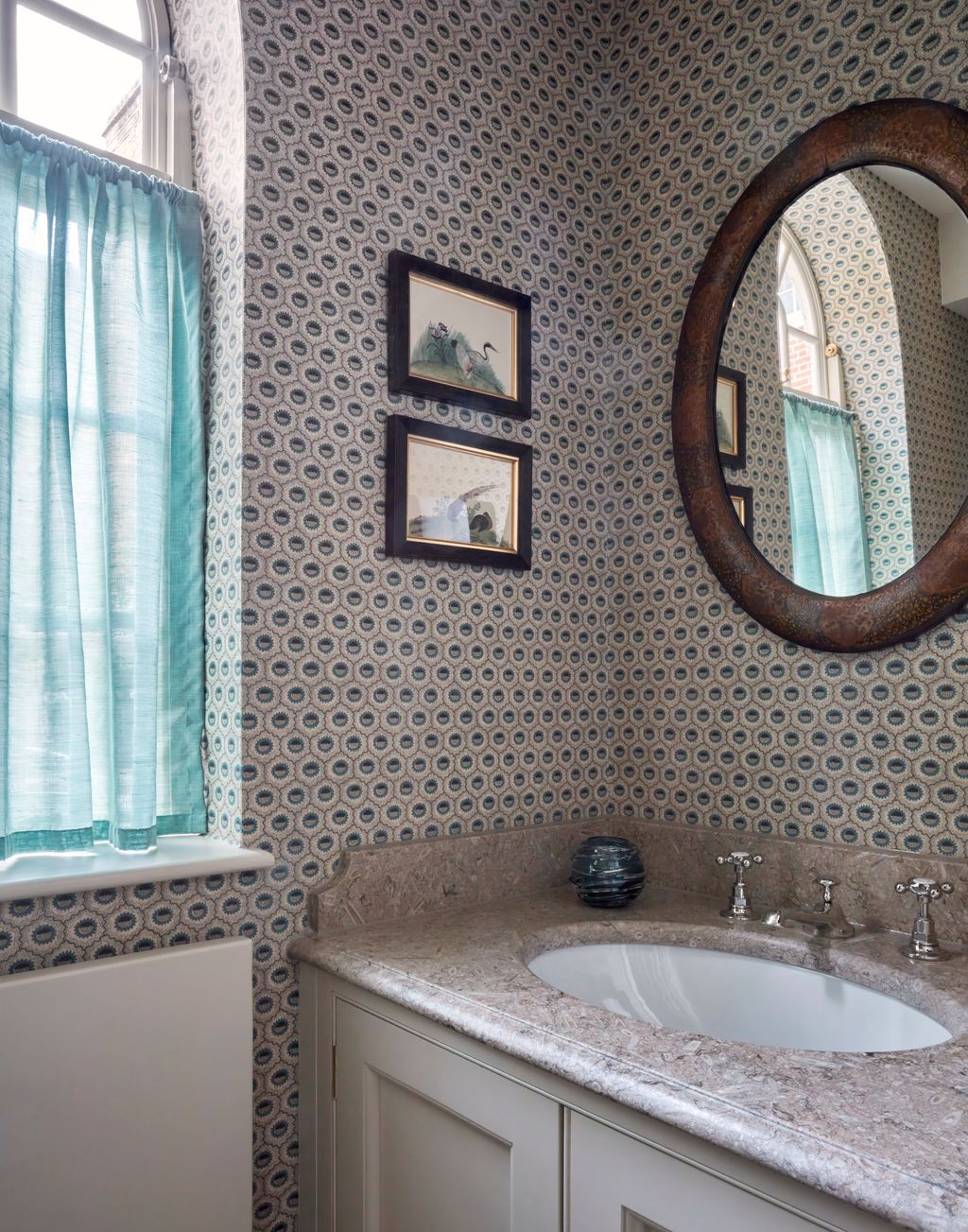 Image may contain Sink Sink Faucet Art Painting Indoors and Interior Design