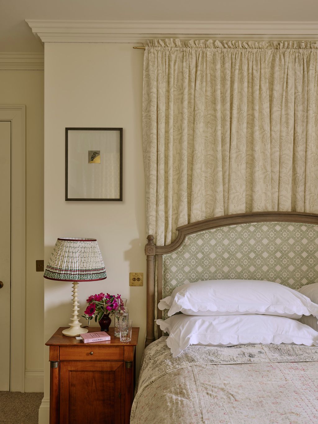 Image may contain Lamp Cushion Home Decor Indoors Interior Design Book Publication Bed Furniture and Table Lamp