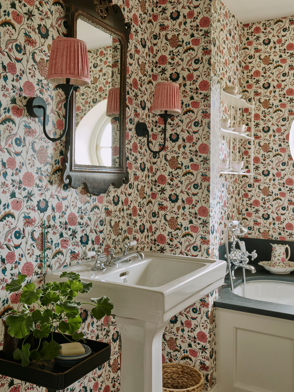 Image may contain Plant Sink Sink Faucet Basin Indoors Interior Design and Lamp