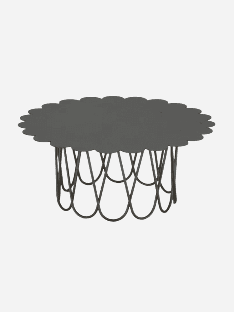 Image may contain Furniture Table Coffee Table Chandelier and Lamp