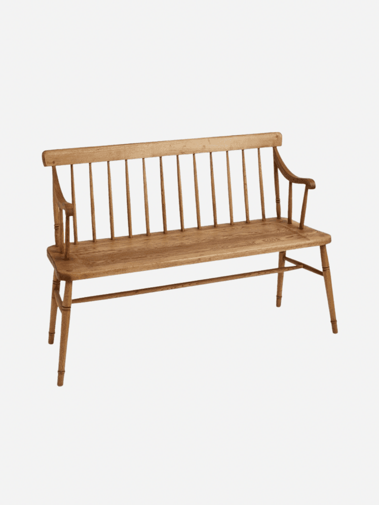 Image may contain: Bench, Furniture, Park Bench, Crib, and Infant Bed