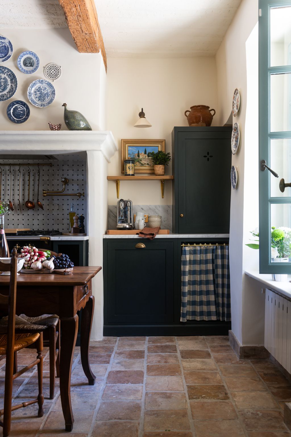 Image may contain Floor Indoors Interior Design Flooring Plant Architecture Building Dining Room and Dining Table