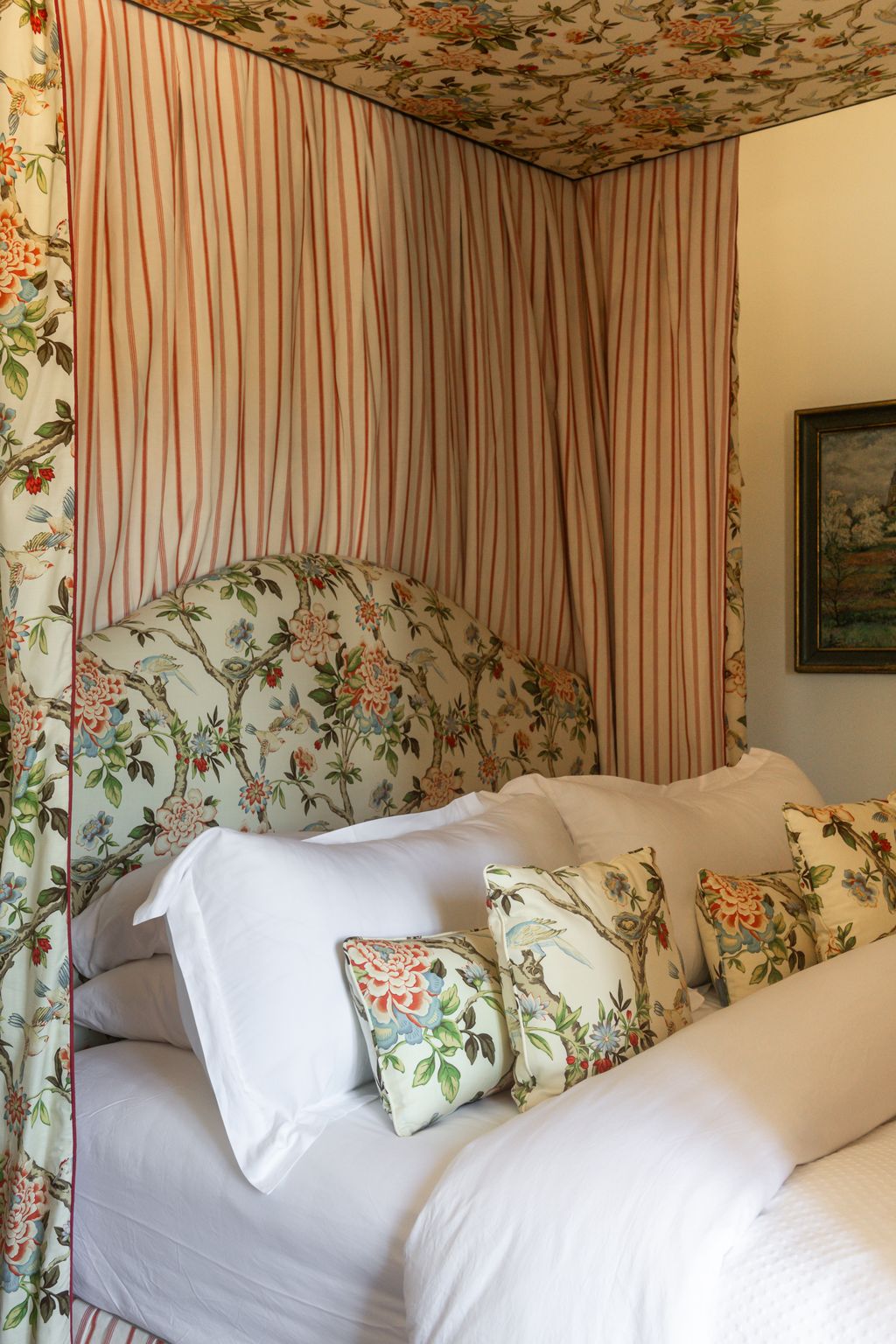 Image may contain Cushion Home Decor Furniture Bed Bedroom Indoors Room Art Painting Interior Design and Pillow