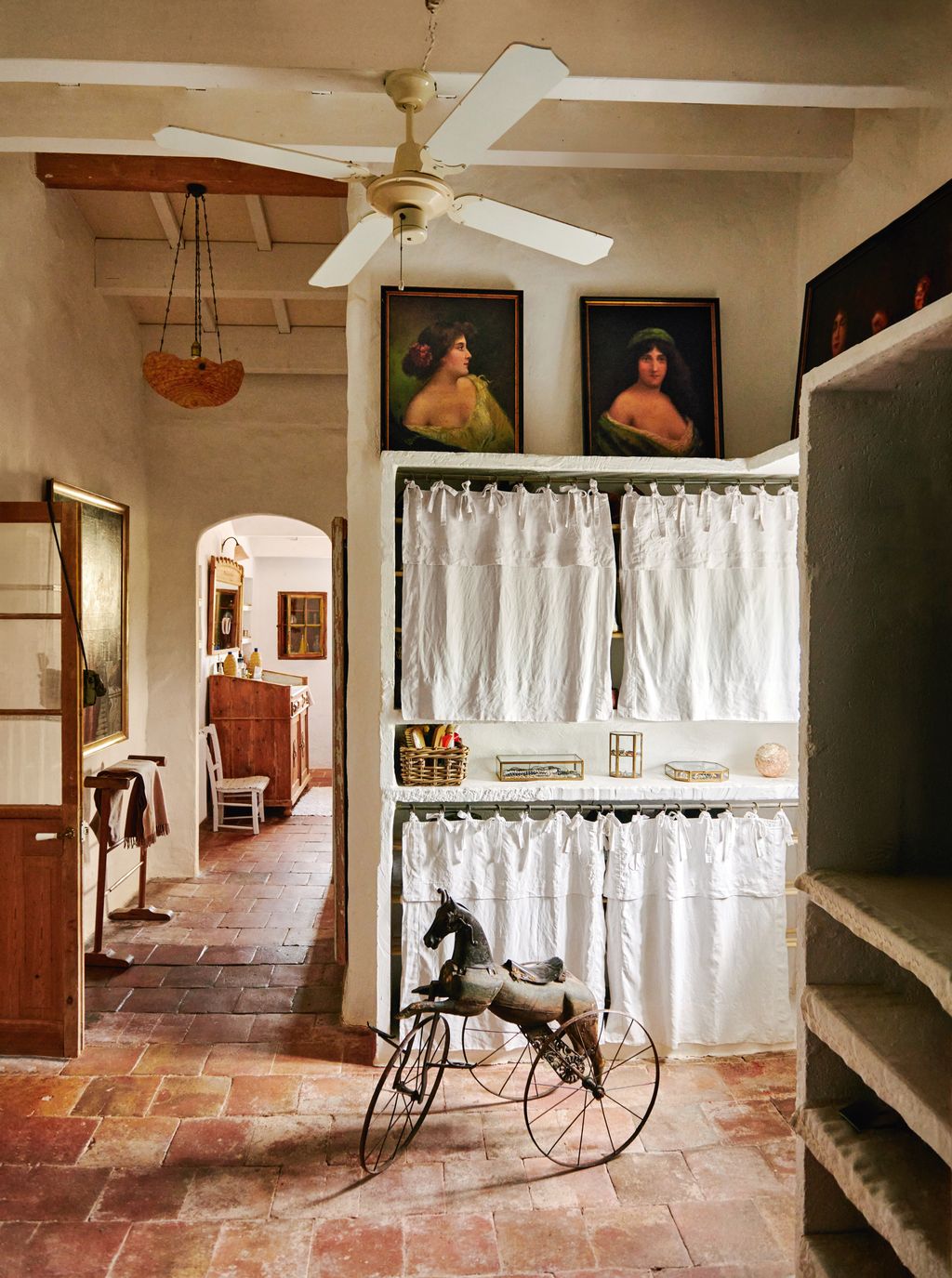 Image may contain Eleanor Parke Custis Lewis Art Painting Chair Furniture Floor Adult Person and Appliance