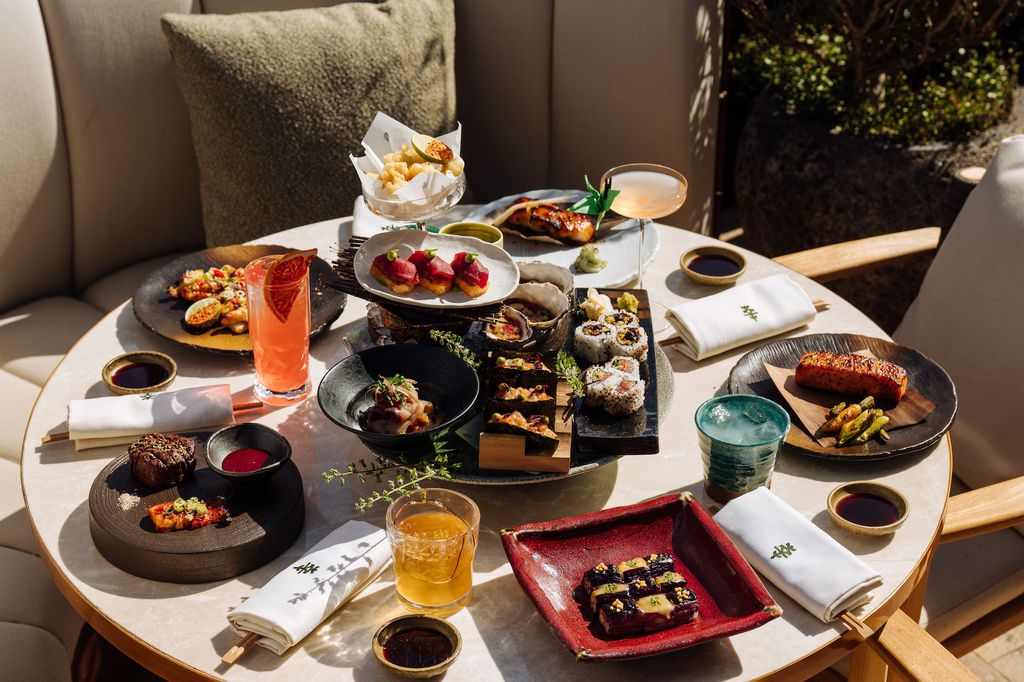 Image may contain Brunch Food Cup Plate Bread Dining Table Furniture Table and Tabletop