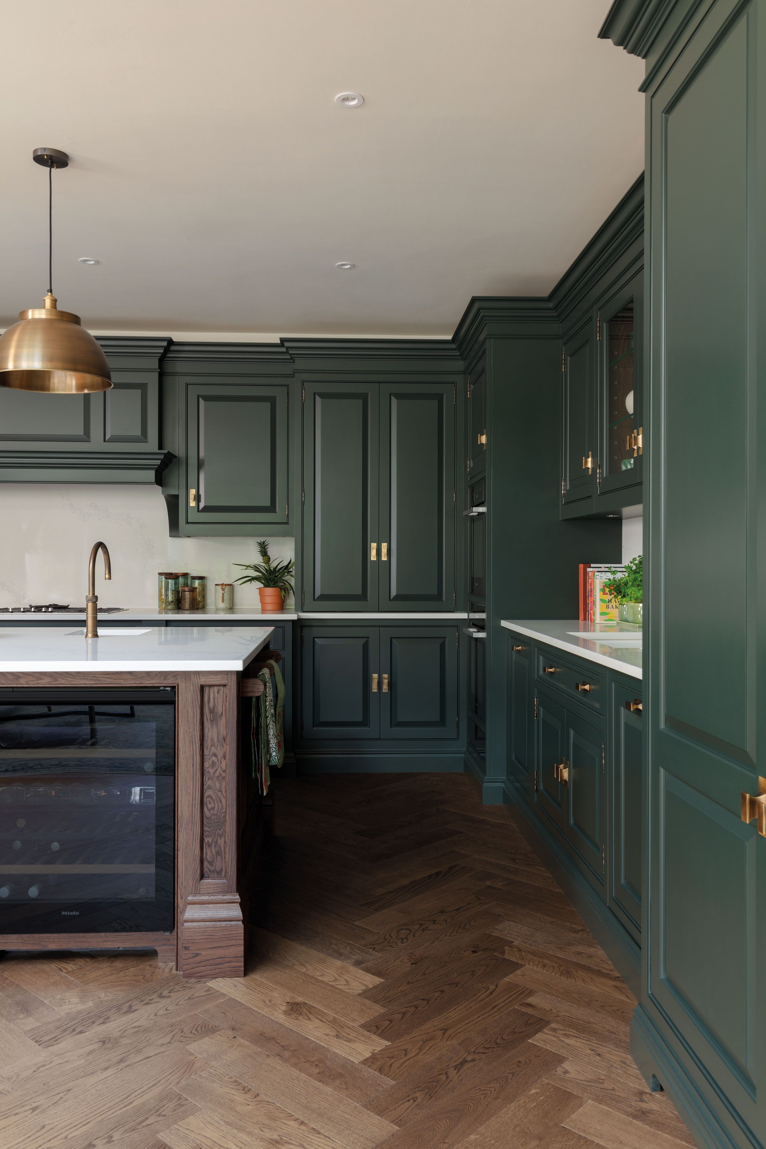 Image may contain: Indoors, Interior Design, Kitchen, Floor, Plant, and Wood