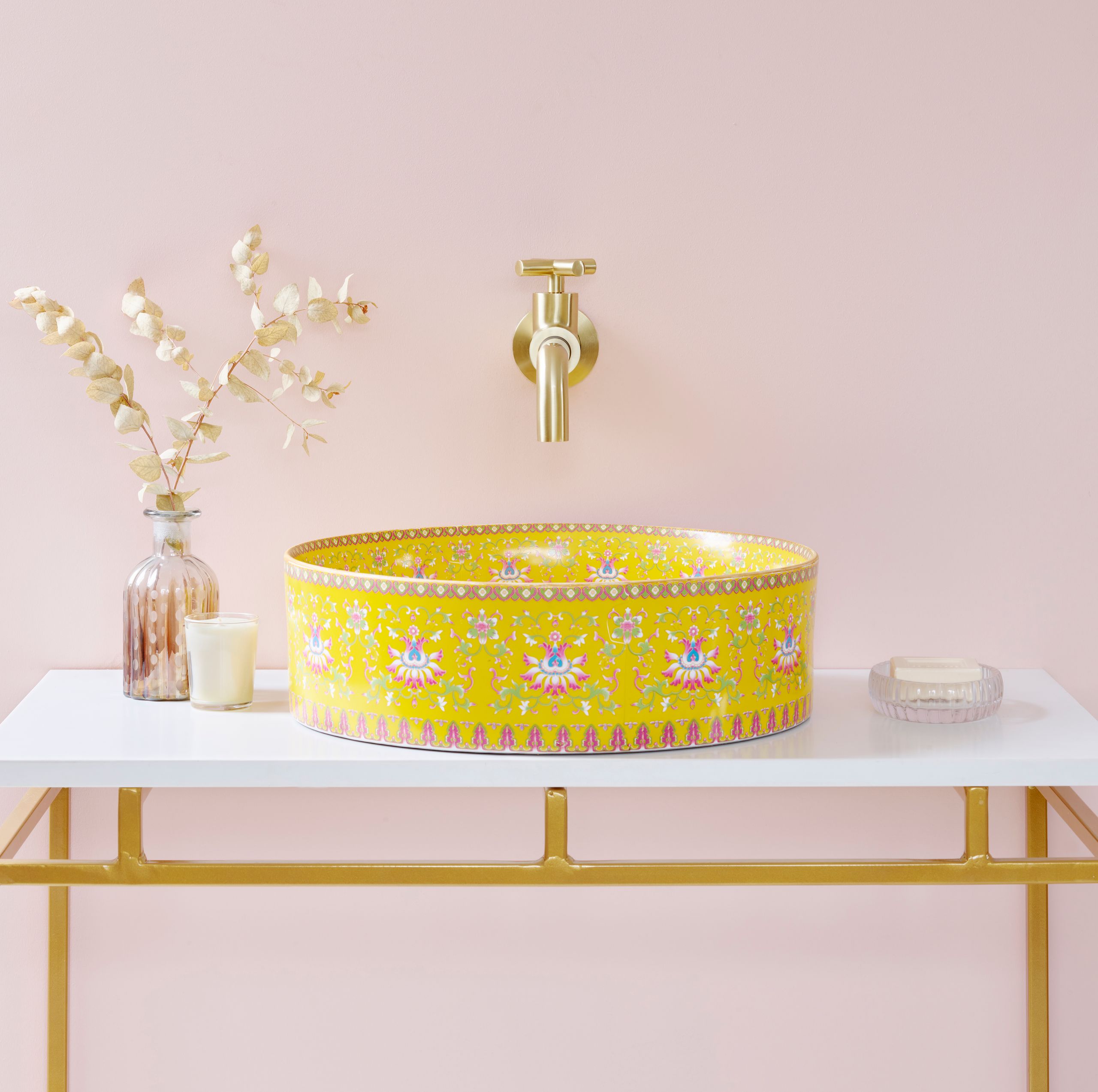 Image may contain: Tape, Basin, Flower, and Plant