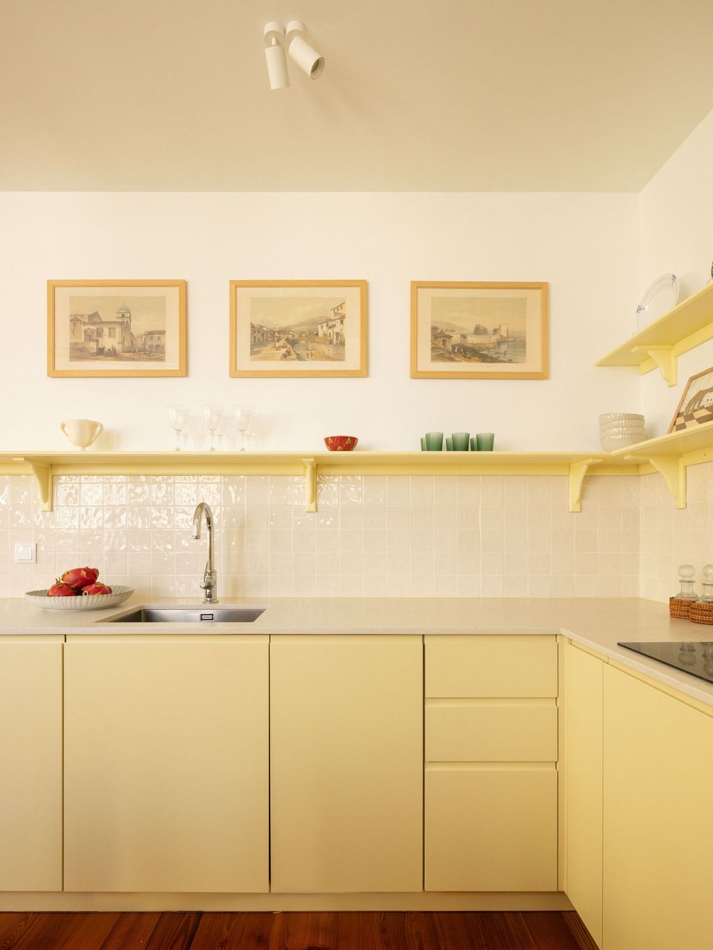 Image may contain Indoors Interior Design Art Painting Sink Sink Faucet Kitchen and Cup