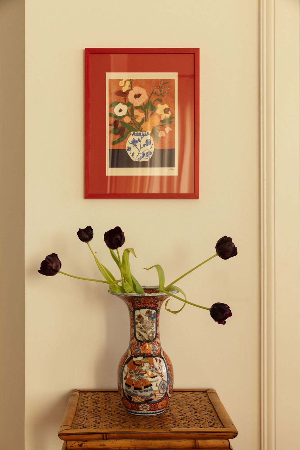 Image may contain Jar Flower Flower Arrangement Plant Pottery Vase Indoors Interior Design Art and Painting