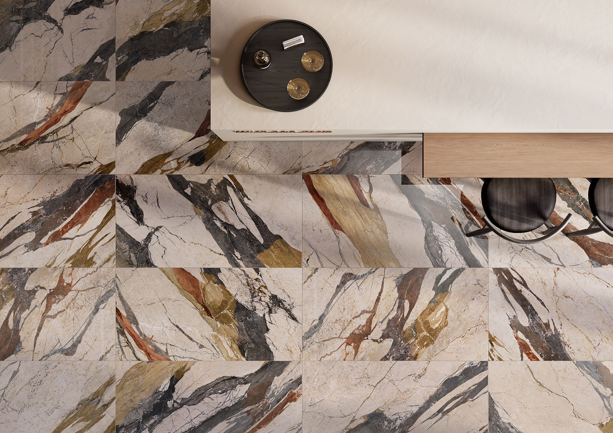 Image may contain: Floor, Flooring, Indoors, Interior Design, and Slate