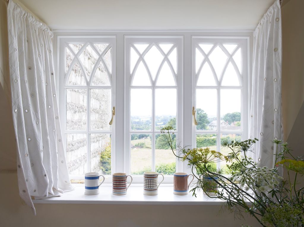 Image may contain Window Cup Windowsill French Window and Bay Window