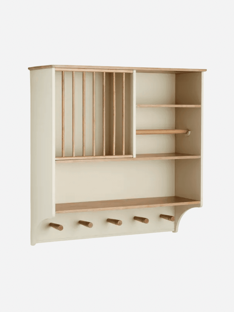 Image may contain Furniture Shelf Crib Infant Bed Closet and Cupboard