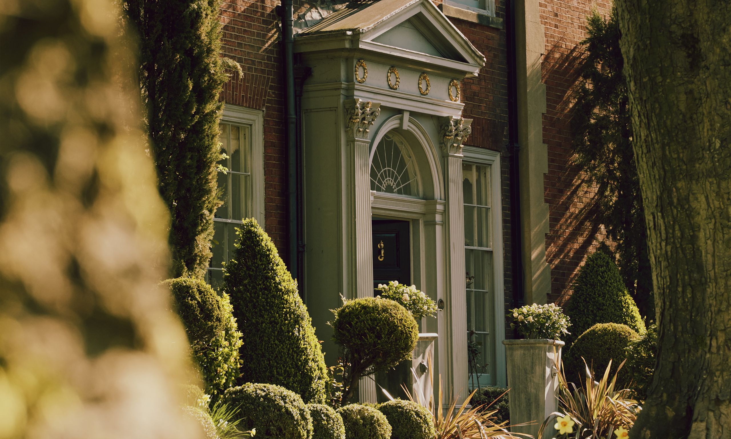 Image may contain: Architecture, Building, Housing, and House