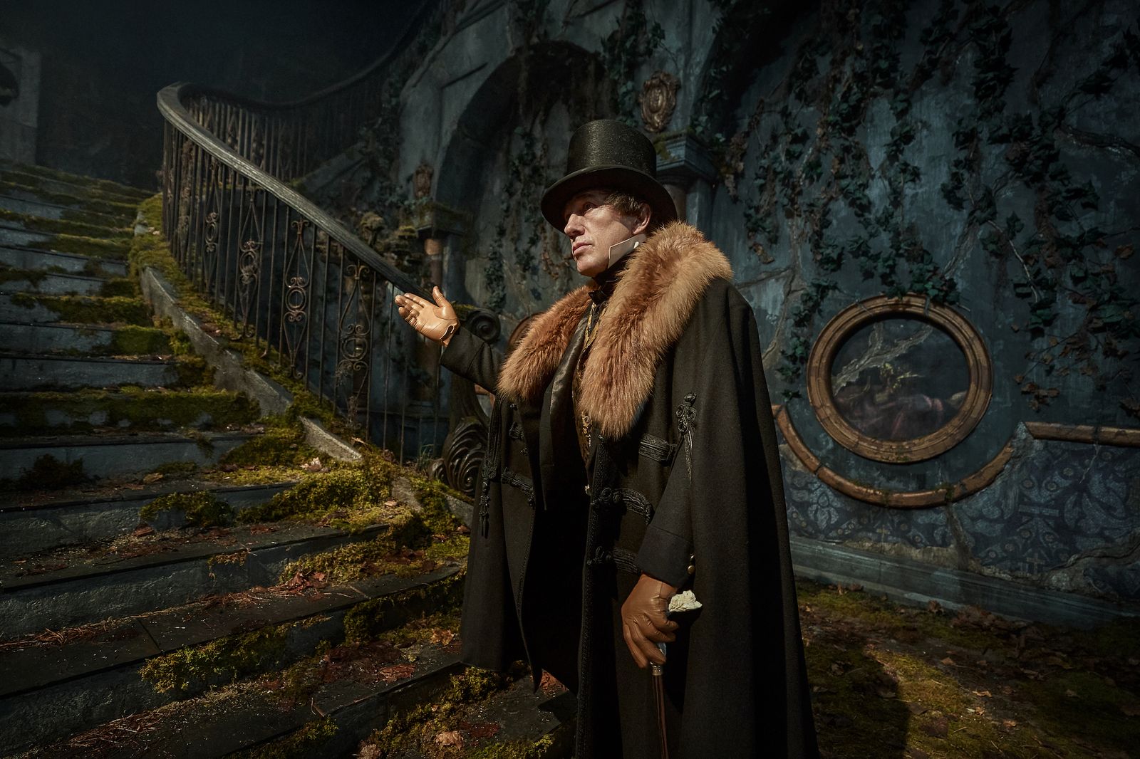 Image may contain Christoph Waltz Clothing Coat Fashion Adult Person Hat and Glove