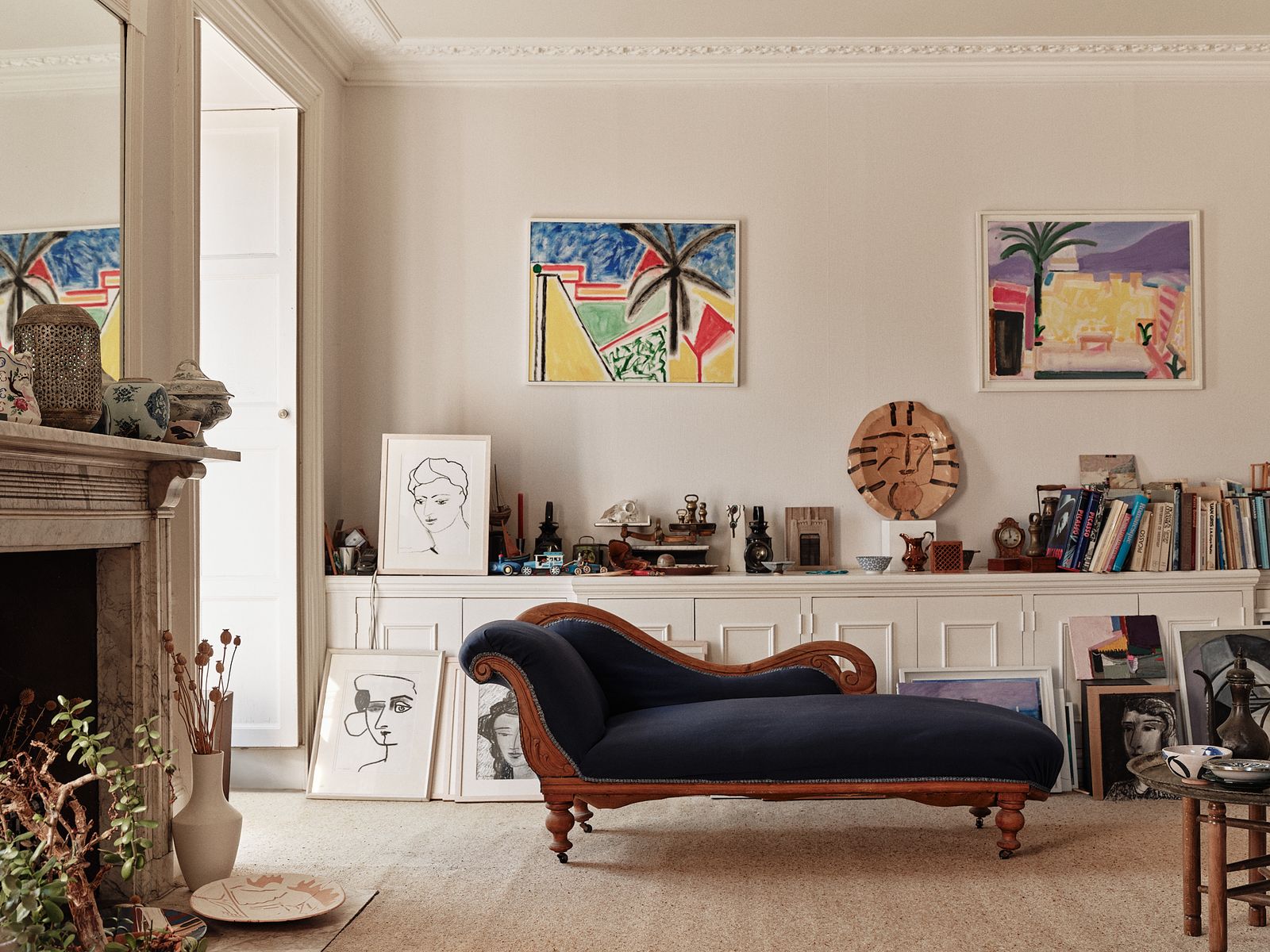 Image may contain Furniture Art Painting Couch Chaise Person and Plate