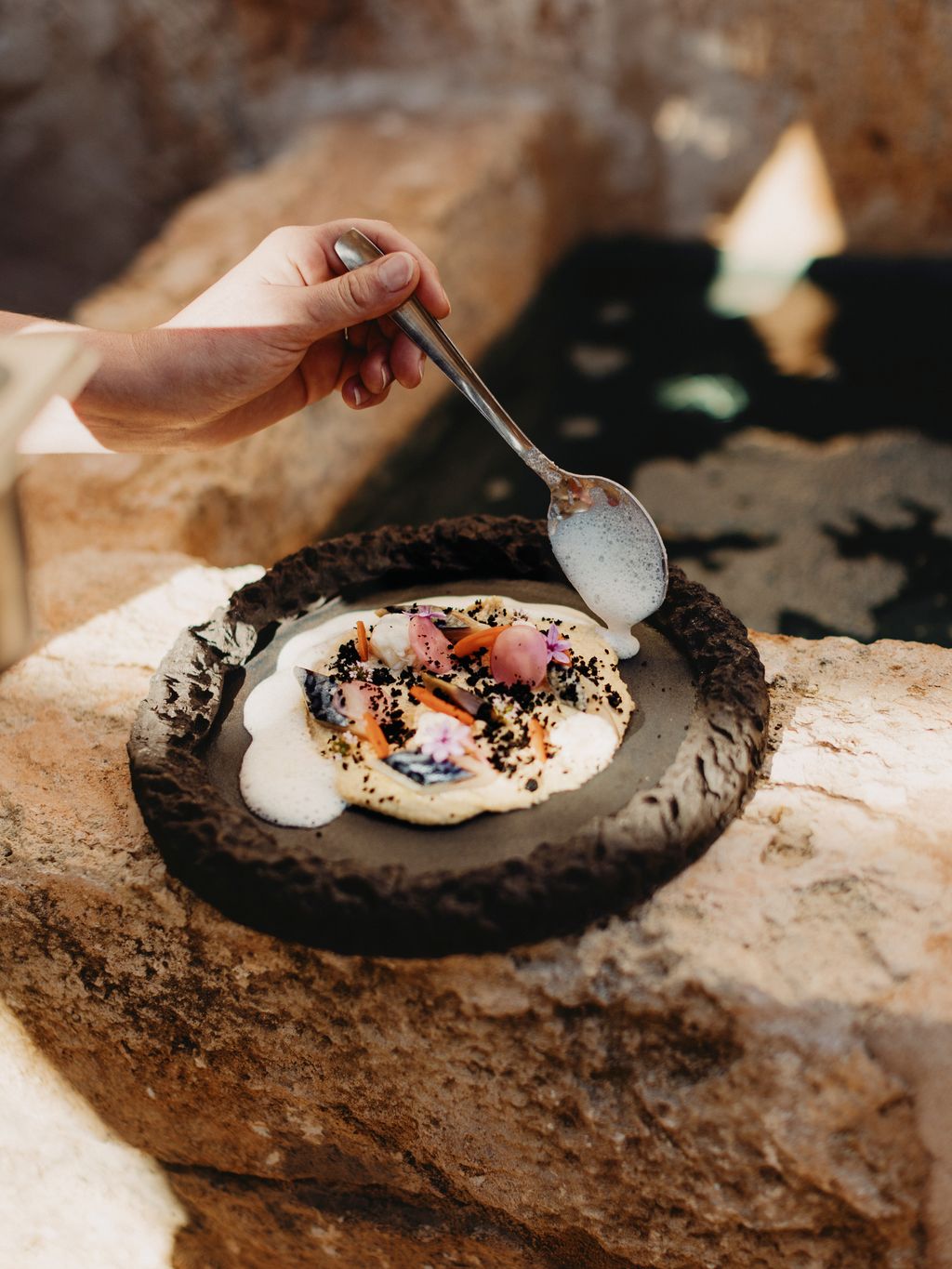 Image may contain Food Food Presentation Cutlery Spoon Brunch Baby Person and Bread