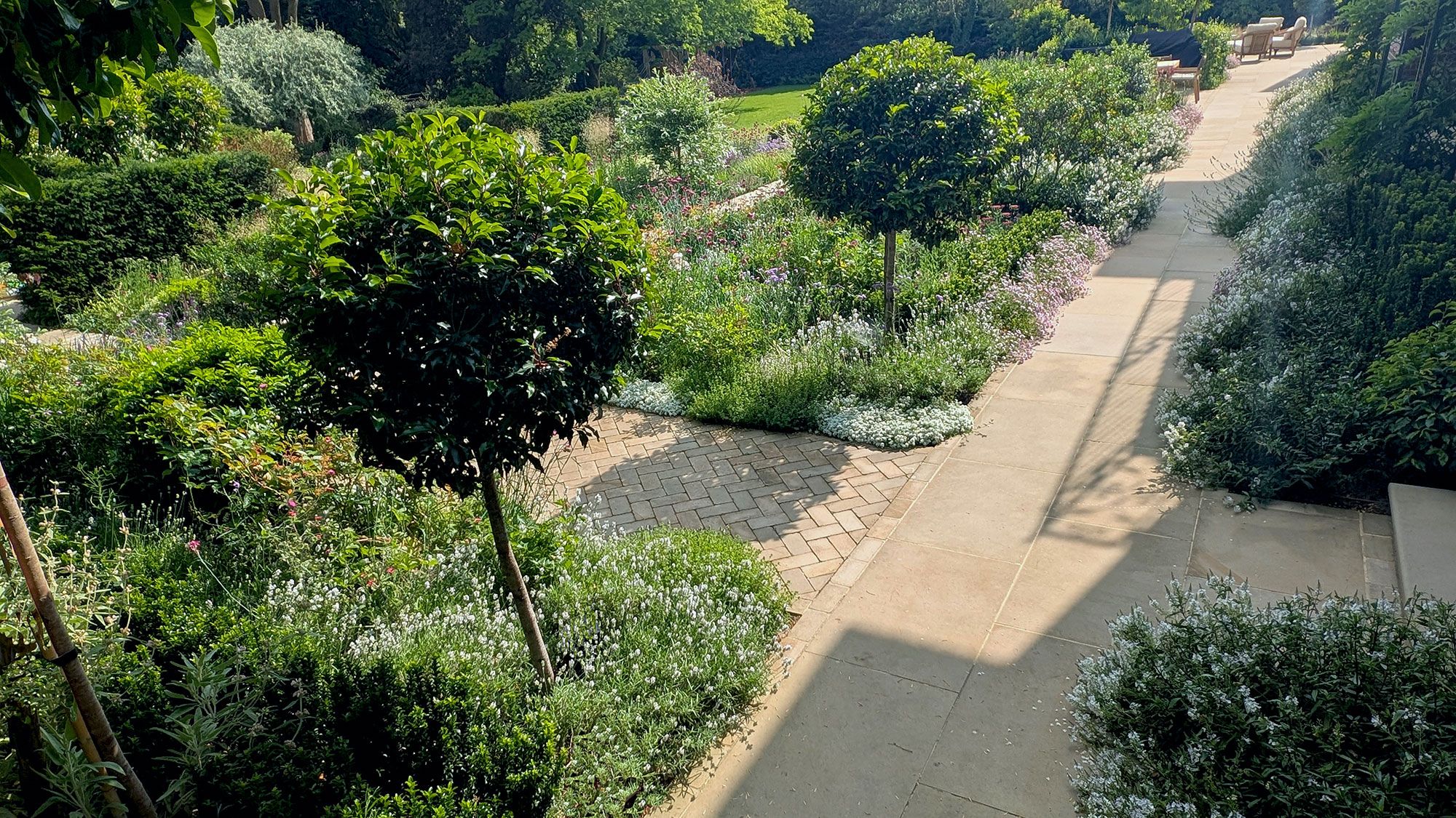 Image may contain: Garden, Nature, Outdoors, Plant, Vegetation, Grass, Park, Path, Herbal, Herbs, Land, Tree, and Woodland