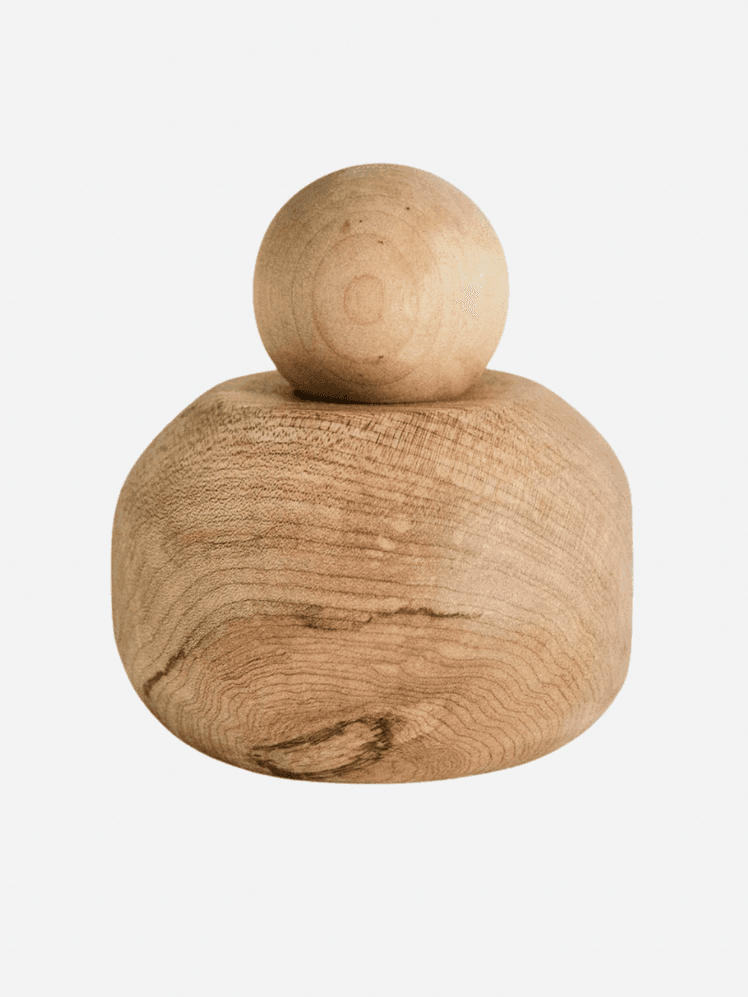 Image may contain: Pottery, Jar, Wood, and Sphere