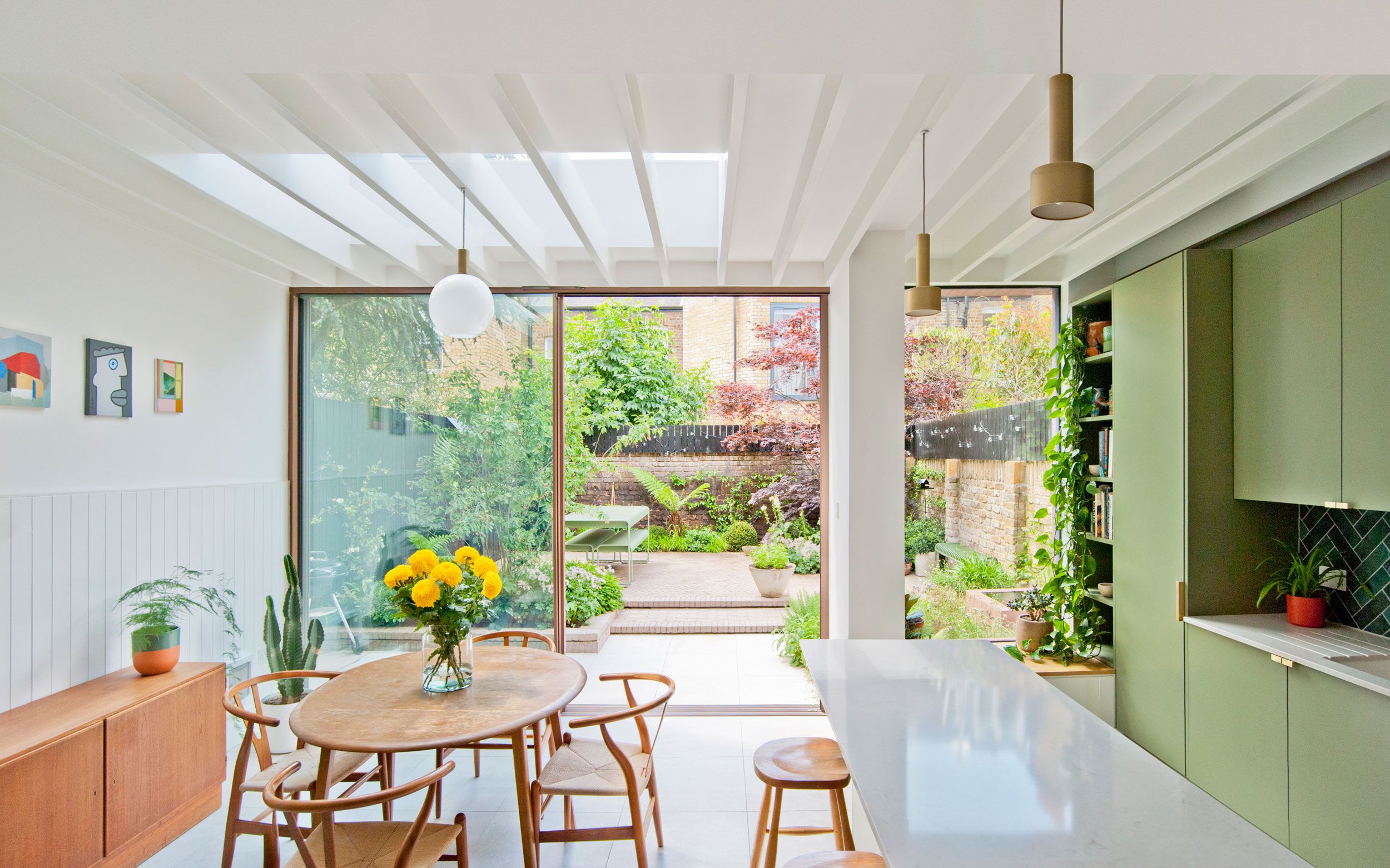 Image may contain: Architecture, Building, Dining Room, Dining Table, Furniture, Indoors, Room, Table, and Interior Design