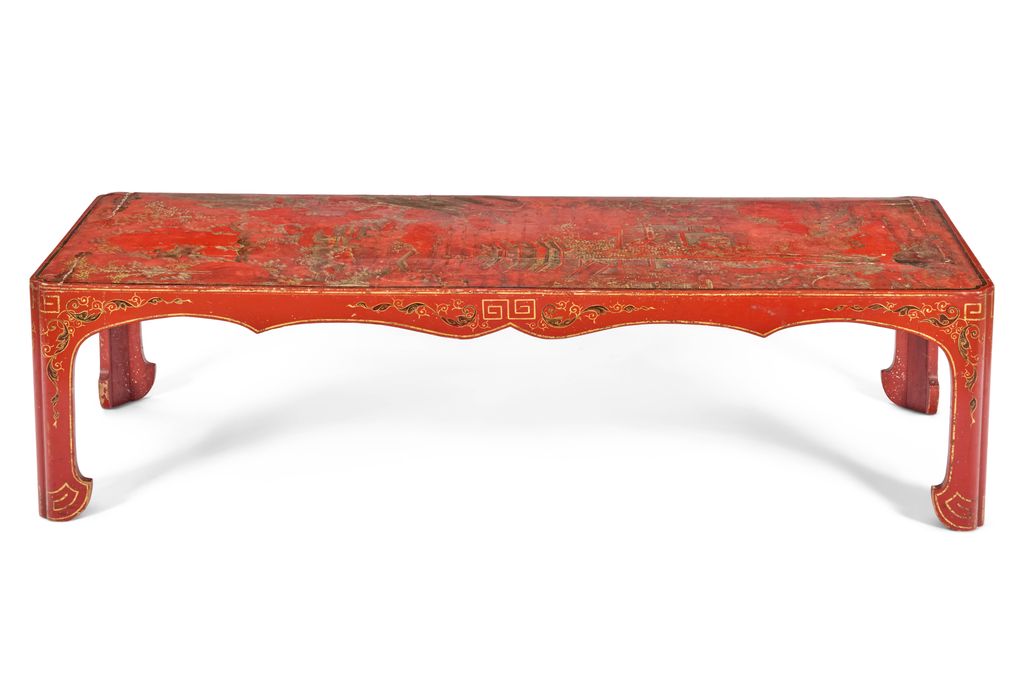 Image may contain Coffee Table Furniture Table and Bench