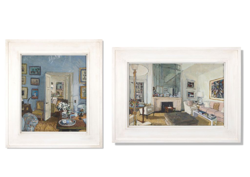 Image may contain Art Painting Chair Furniture and Plate