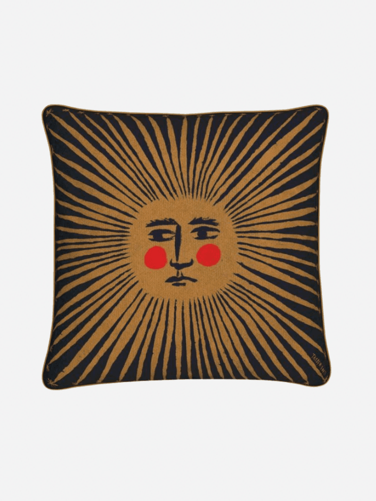 Image may contain: Cushion, Home Decor, Pillow, Face, Head, and Person