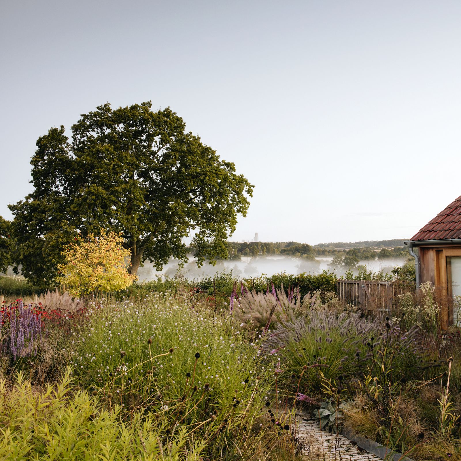 An abundant, resilient garden conjured out of a concrete farmyard in Wiltshire by Sheila Jack