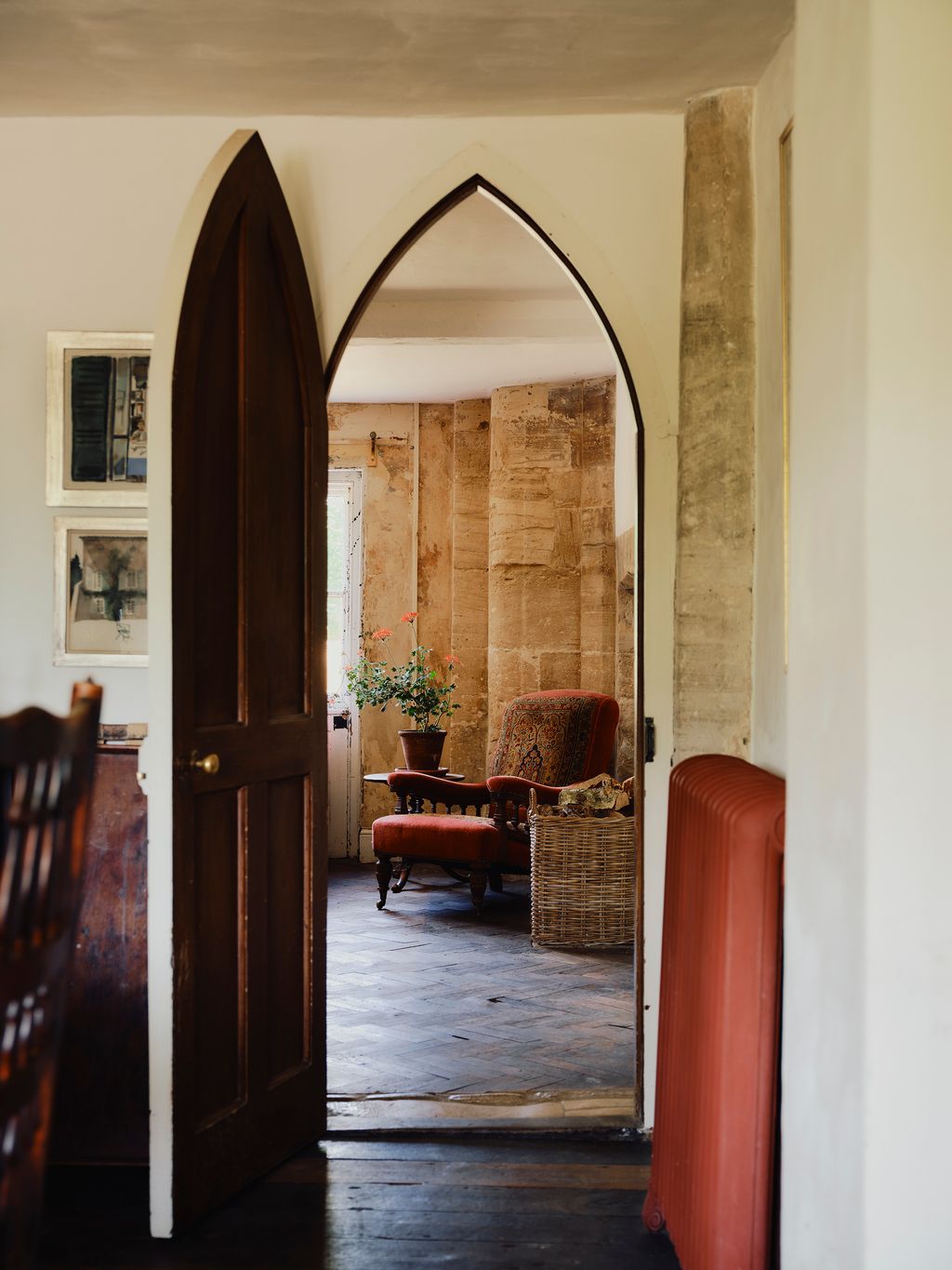 The rooms connect without the formality of classical enfilades creating unexpected views through doorways and passages...